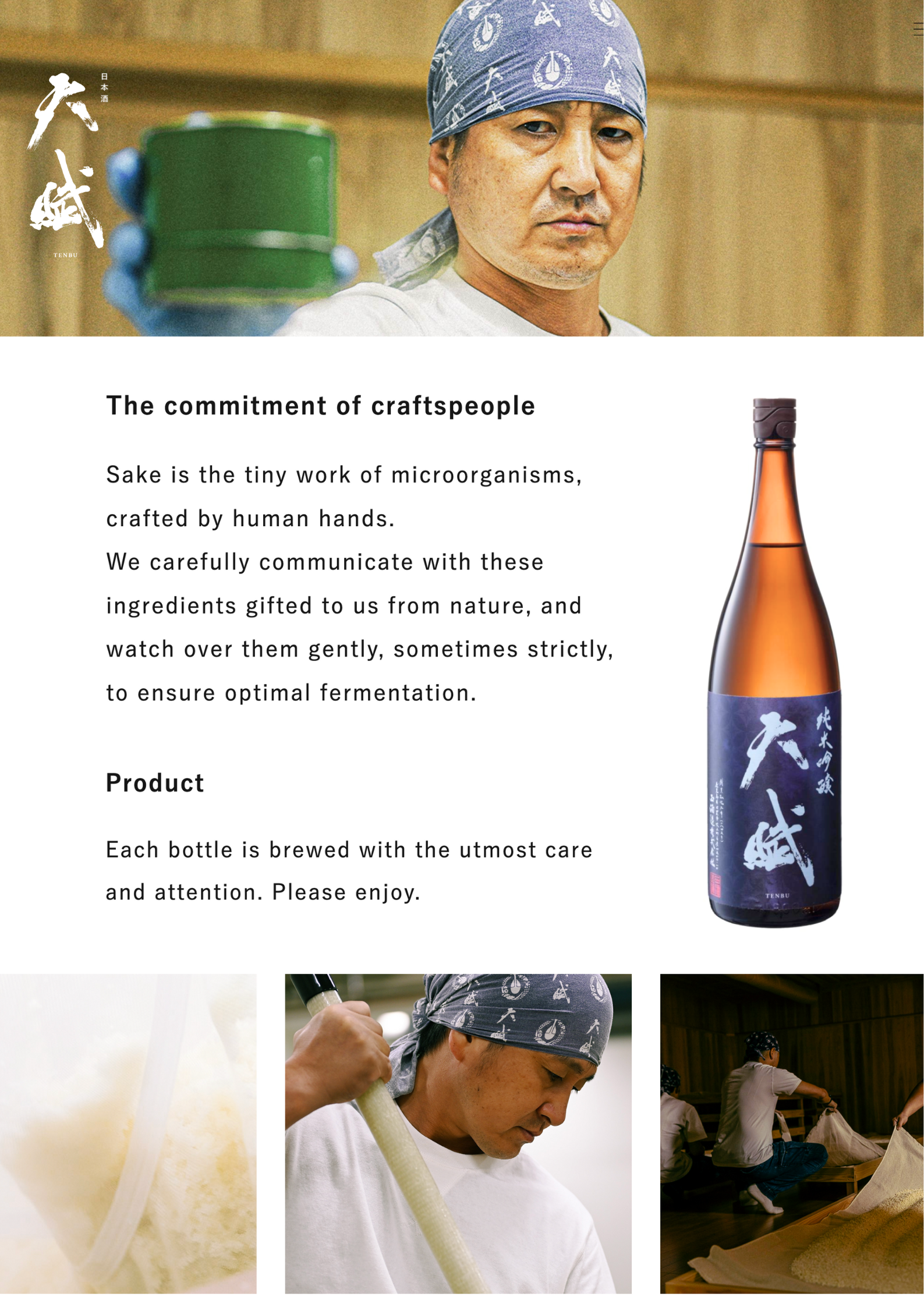 Kirei Food | Tenbu Sake